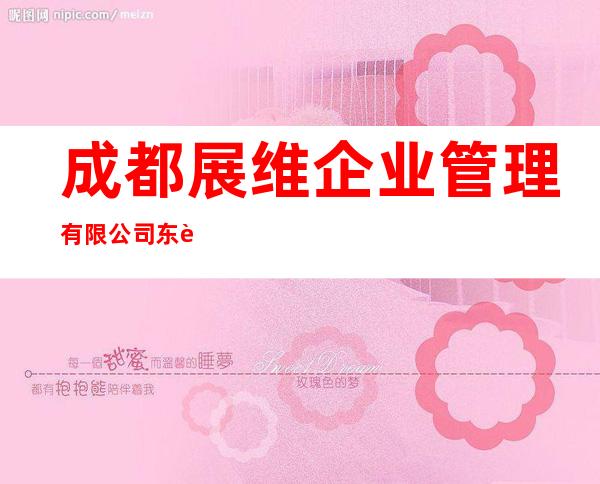 成都展维企业管理有限公司东莞分公司